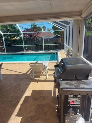 A heated pool