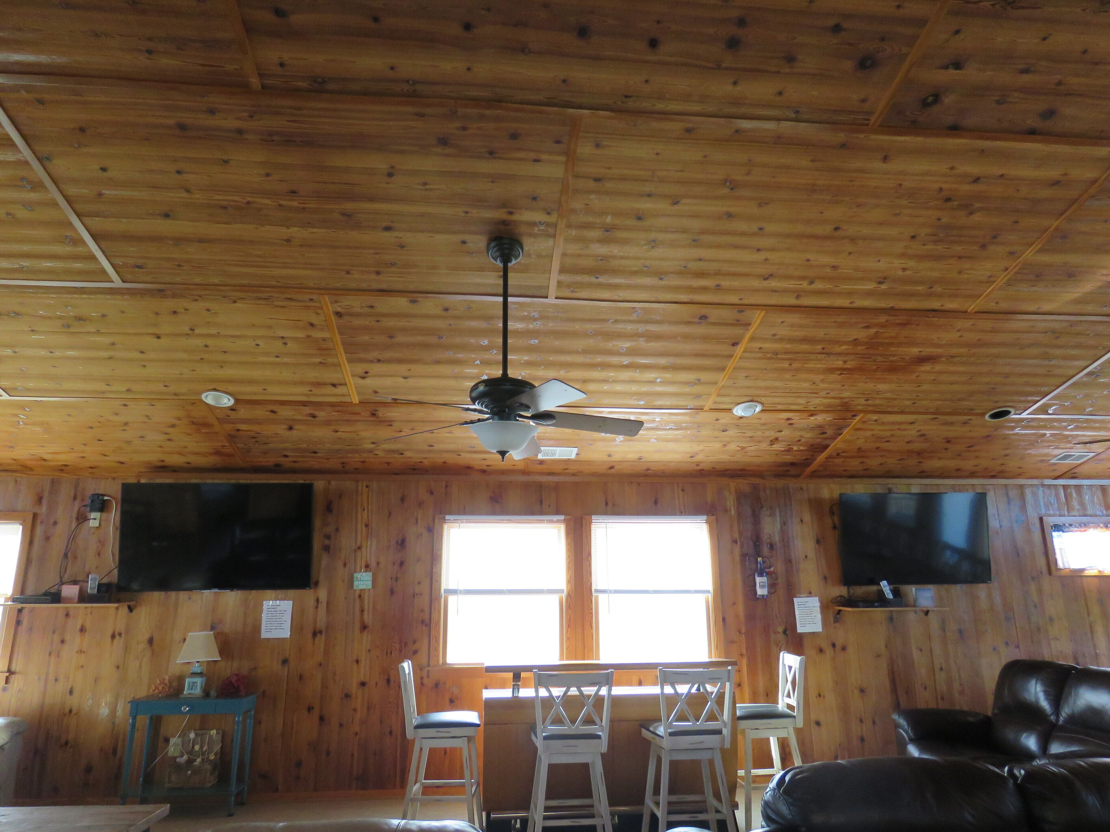 Smart TV, video games, DVD player, foosball