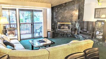 TV, fireplace, DVD player
