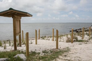 Vlak bij het strand