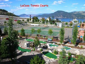 Sport court - Private Lake View Cottage with amenities for everyone! (Kelowna)