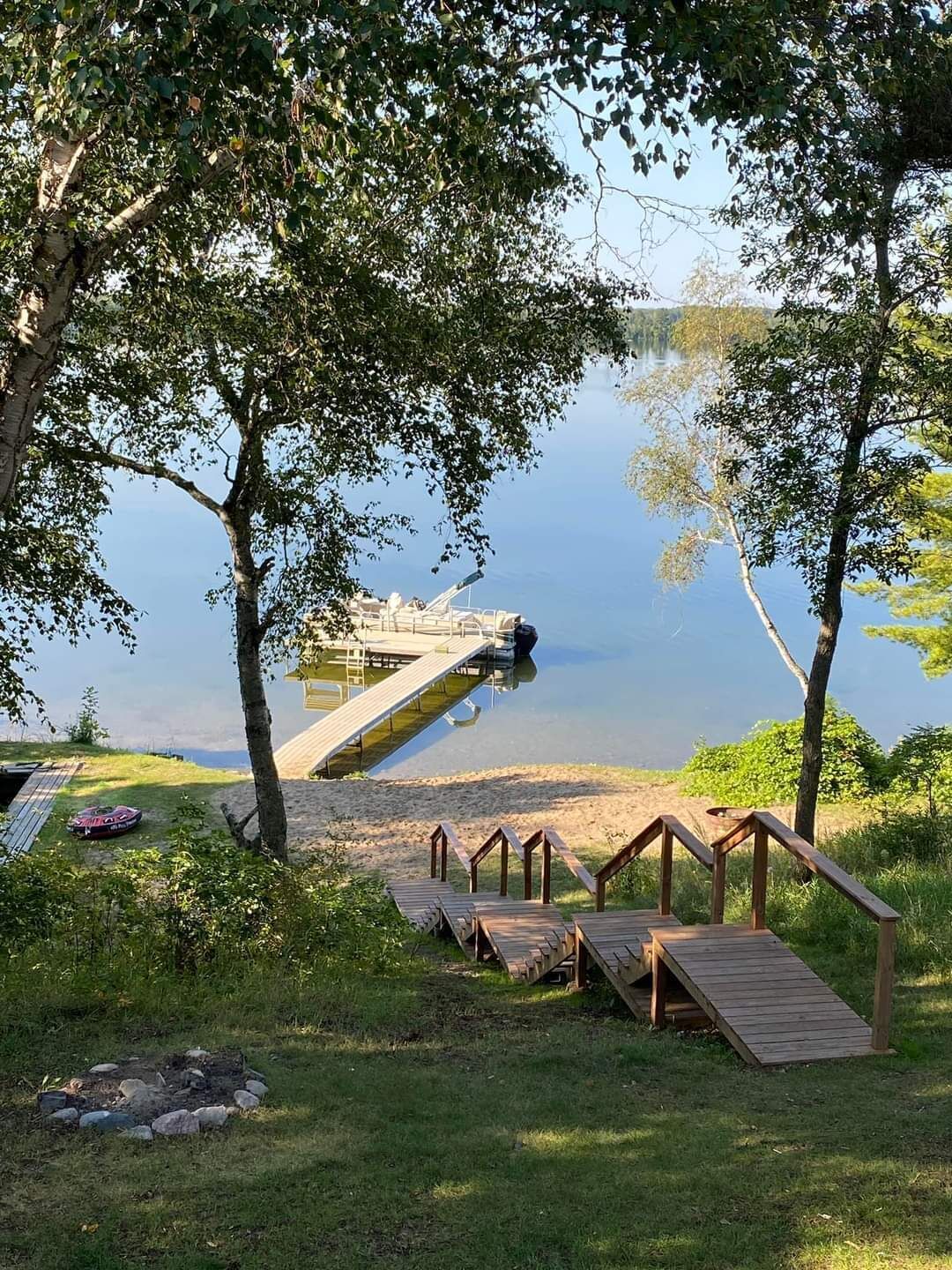 New stairs to water!