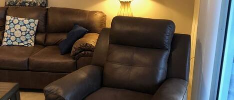 Smart TV, DVD player, books, video library