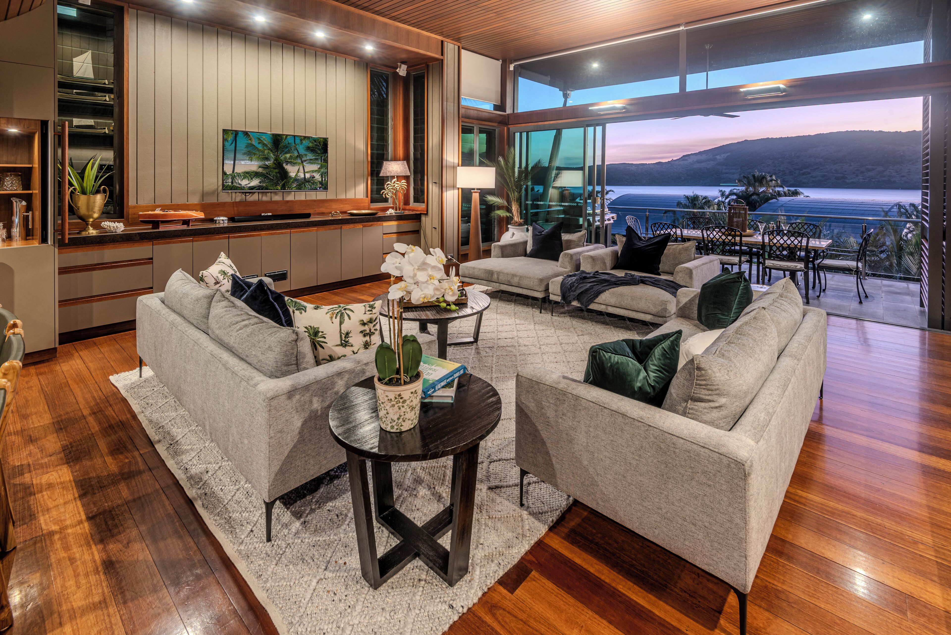 Villa, 4 Bedrooms, Ocean View | Living area | TV, DVD player, books