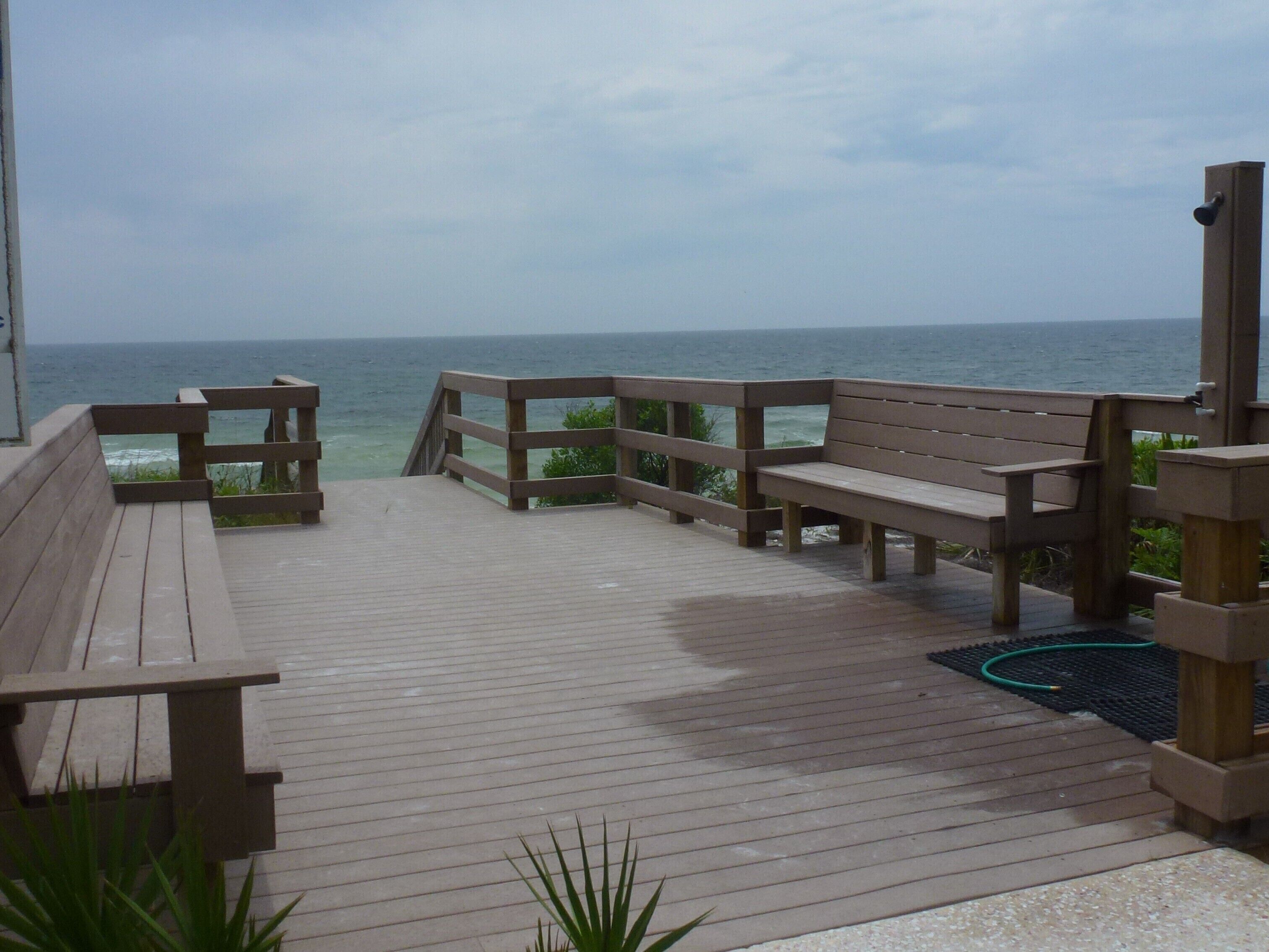 The walkway to the beach.