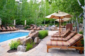 Una piscina riscaldata