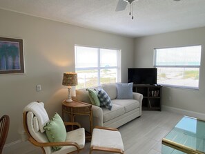 TV, DVD player, books