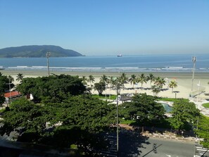在海滩