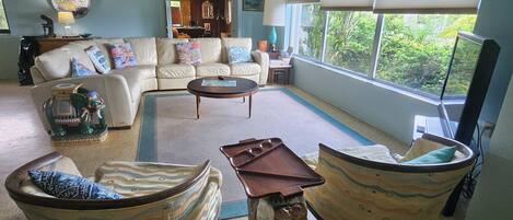 Télévision, livres, chaîne hi-fi