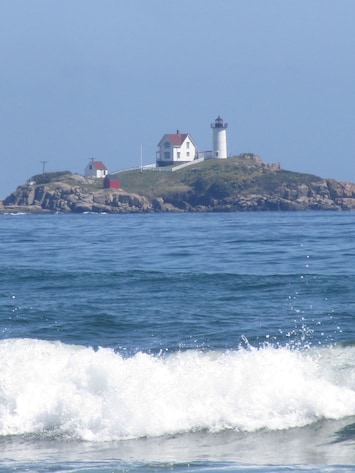 Long Sands Beach, view of Nubble Light