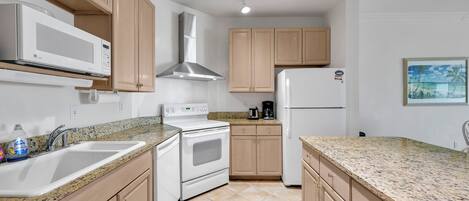 Microwave, oven, dishwasher, toaster