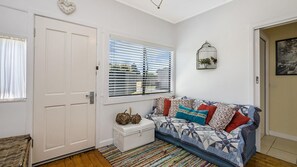 Smart TV, DVD player, books