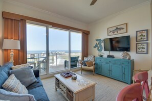 TV, books, video library