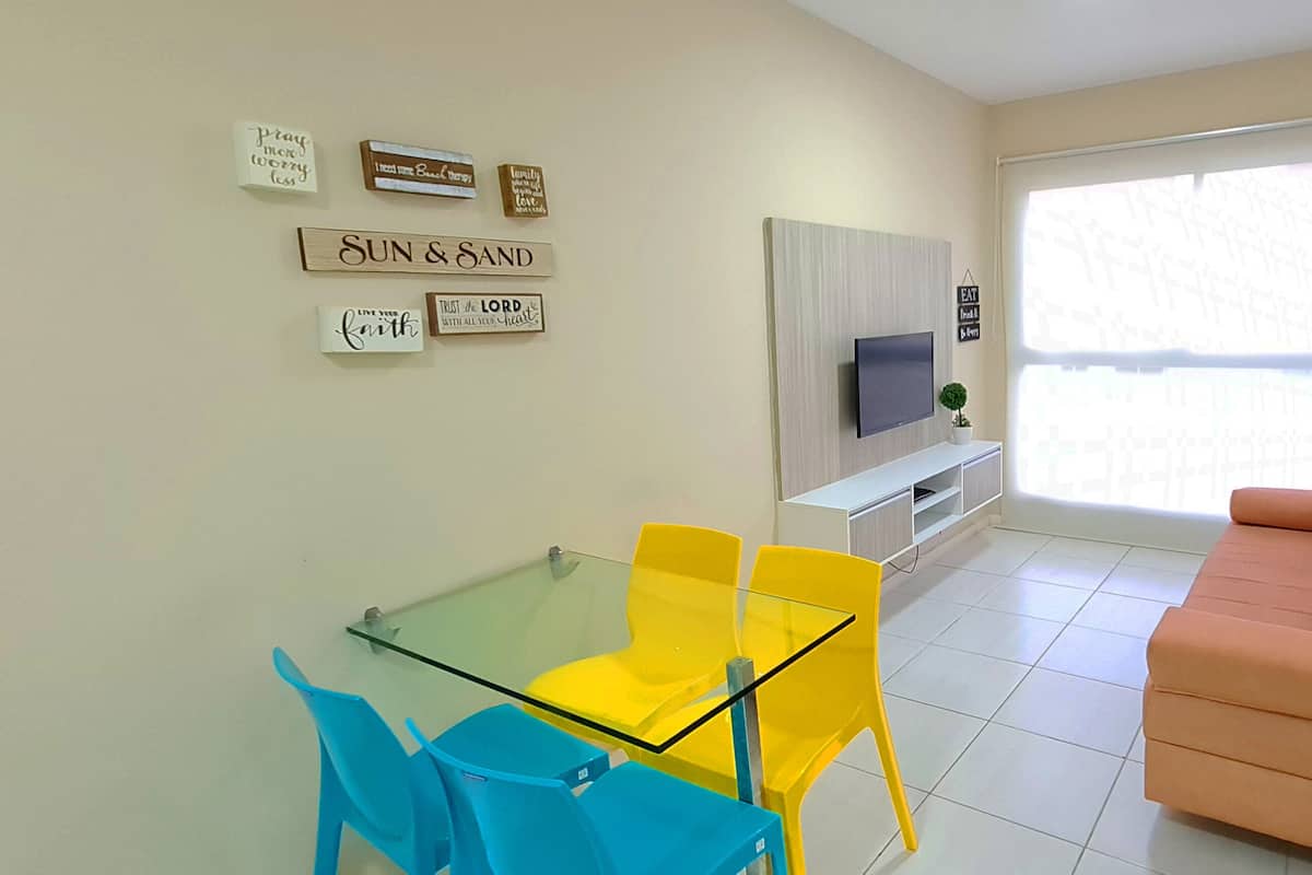 Appartamento, 1 camera da letto, vista cortile | Soggiorno | TV a schermo piatto