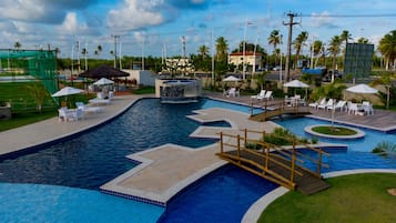 Outdoor pool, open 8:00 AM to 8:00 PM, pool umbrellas, pool loungers