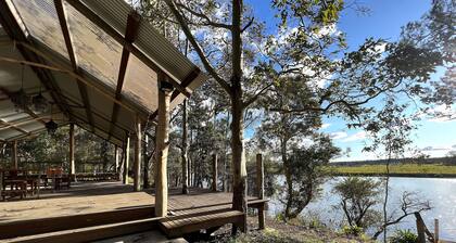 Exceptional country holiday, wedding, event venue on magical riverfront acreage