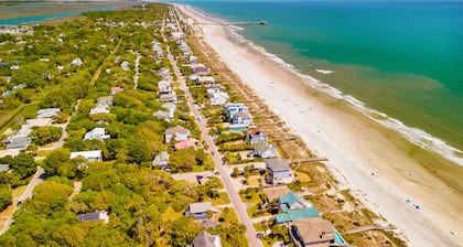Blue Sky- Private Heated Pool -Across from Beach Access - Two Units - Three Porches