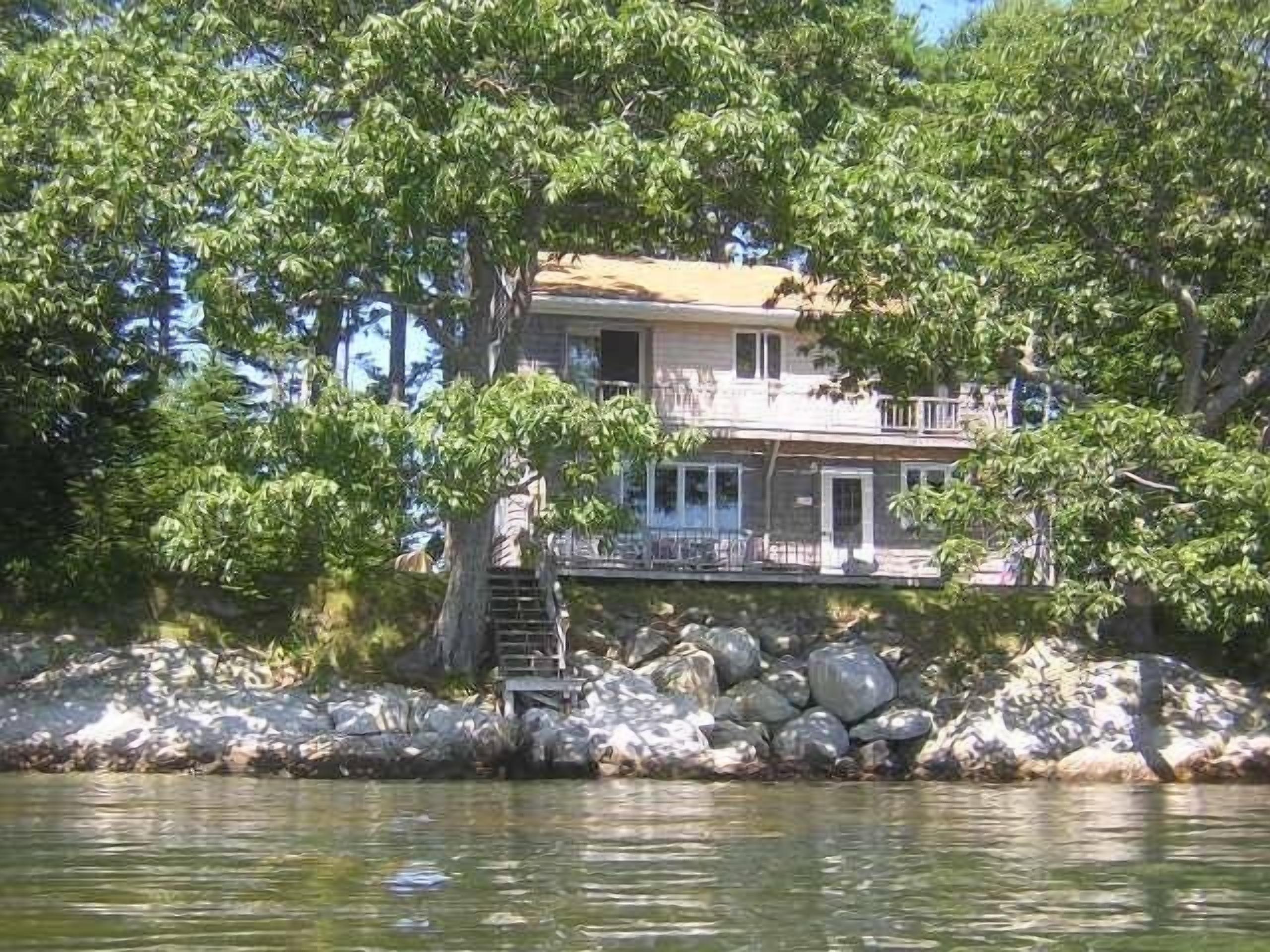 Last House on Point in Casco Bay