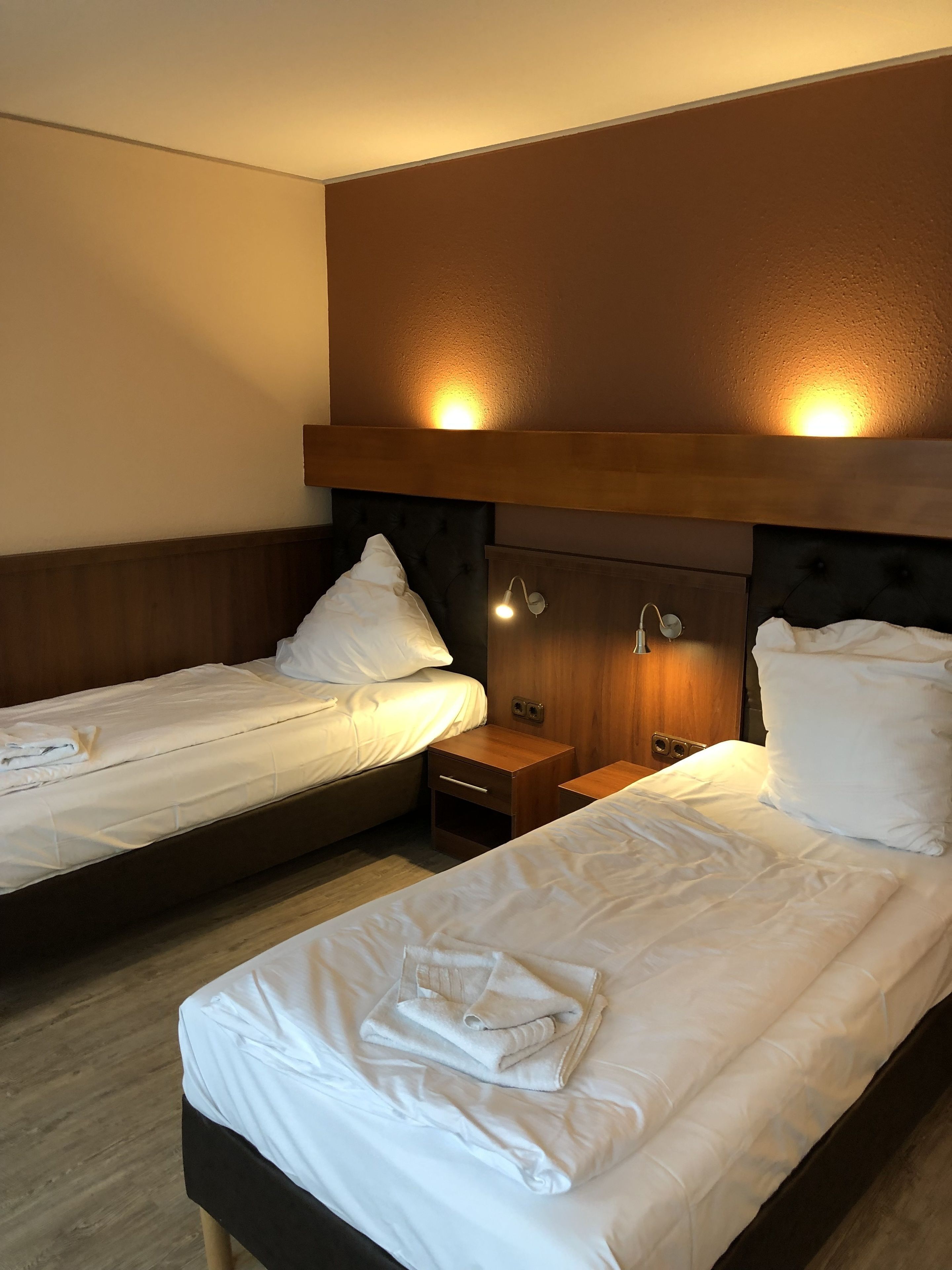 Blackout curtains, free WiFi, bed sheets