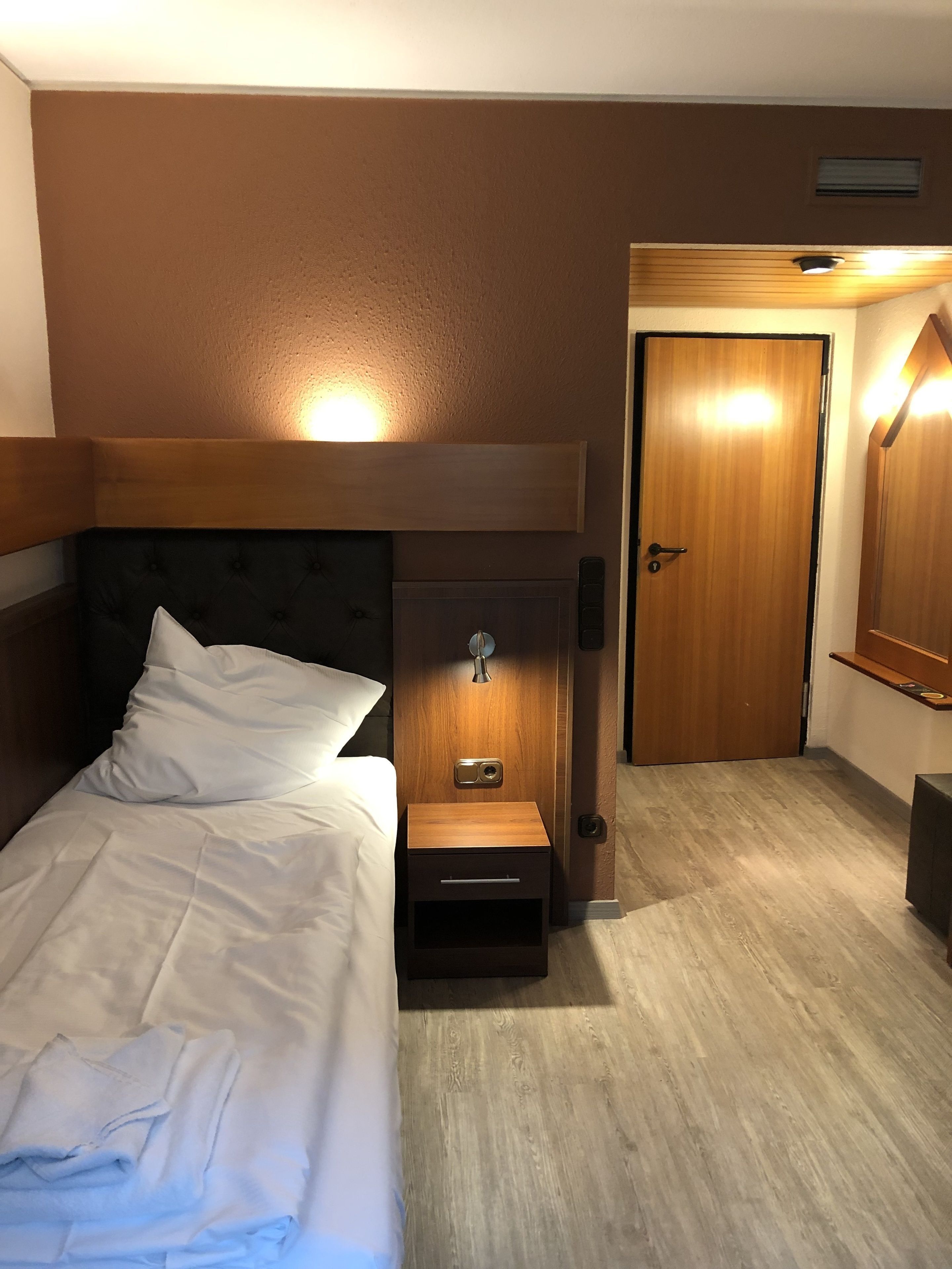 Blackout curtains, free WiFi, bed sheets