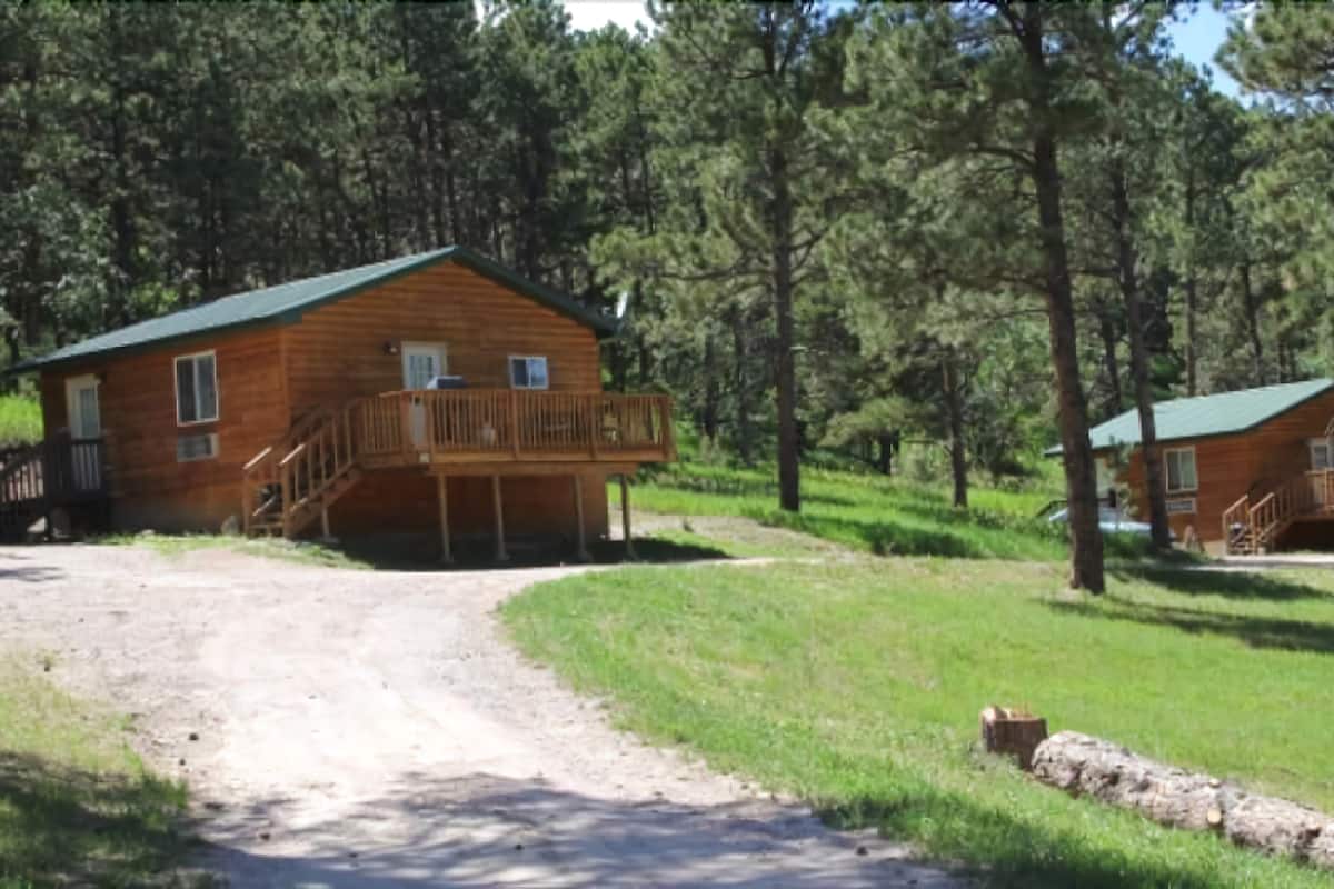 Deluxe Cabin, 2 Bedrooms, Non Smoking, Hill View | Terrace/patio