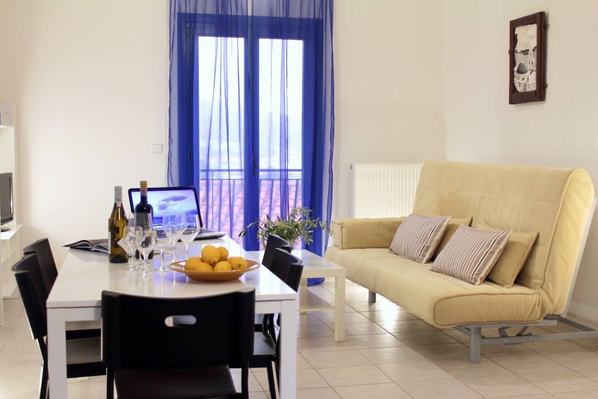 Duplex, 2 Bedrooms, Sea View | Living room | Flat-screen TV