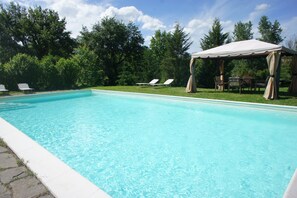 Outdoor pool - Il Nibbio, an ancient villa in the heart of Tuscany (Reggello)