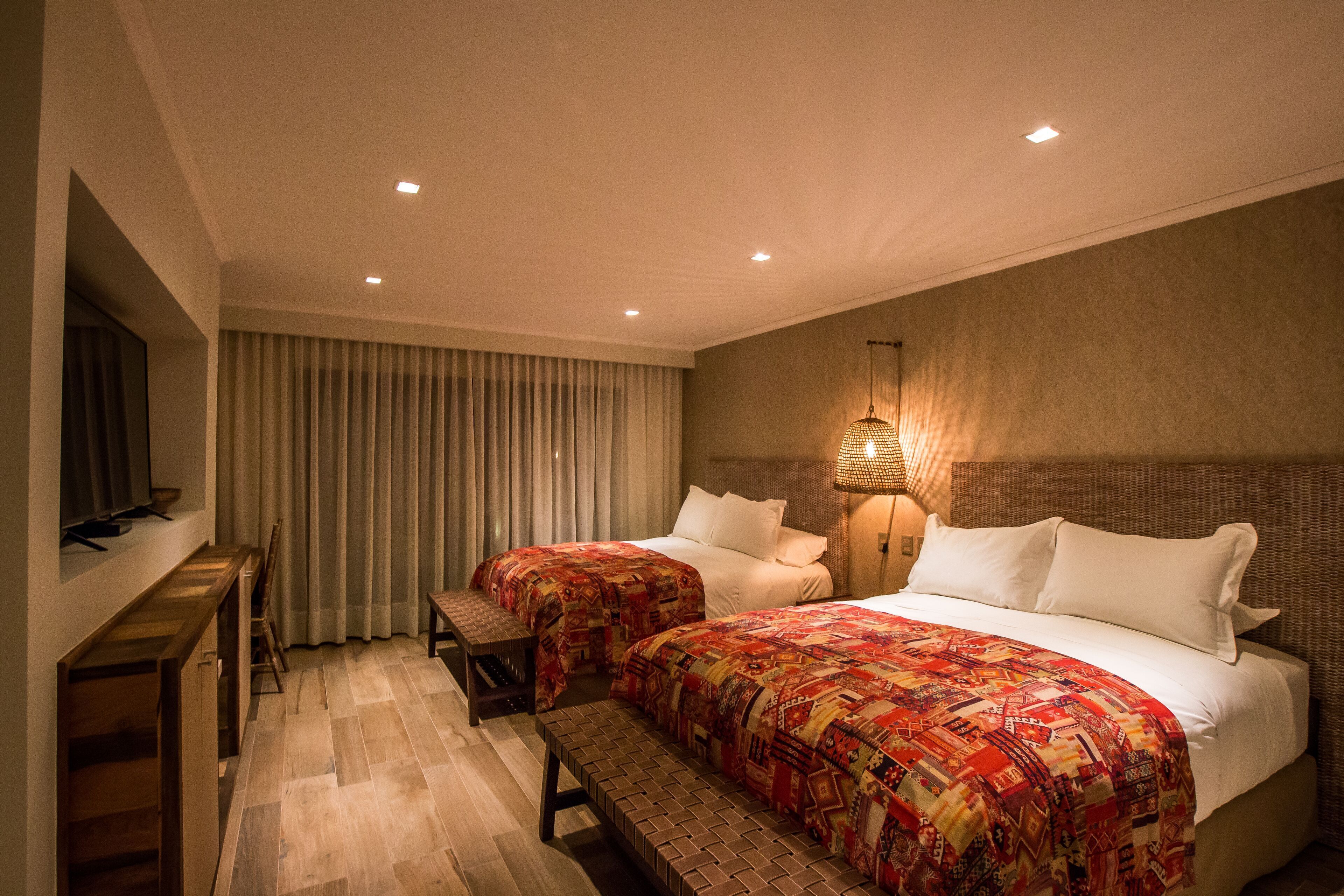 3 bedrooms, premium bedding, in-room safe, individually decorated