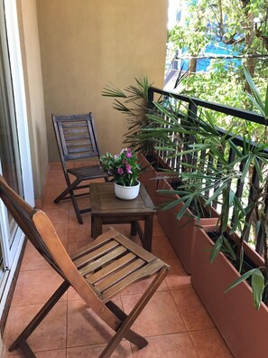 Leilighet – city, 2 soverom, balkong, byutsikt (BROMELIA) | Terrasse/patio