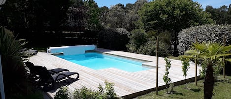 A heated pool