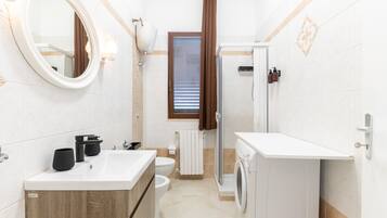 Hair dryer, towels