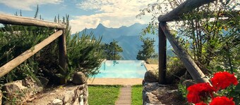 Favoloso cottage romantico con piscina a sfioro privata