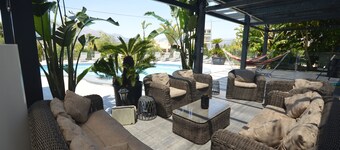 Super locatie. Zeezicht 70m, zat, wifi, airco, BBQ, golf, romantisch, feest