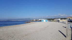 Vlak bij het strand