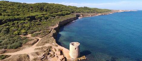 Am Strand, Liegestühle, Strandtücher
