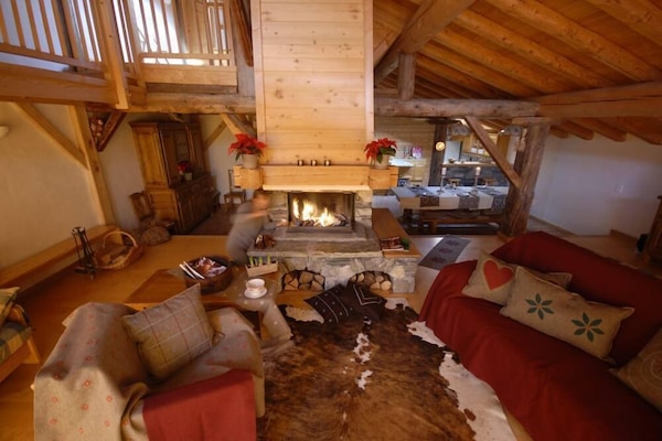 Salon 100m2 avec cheminée