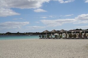En la playa 