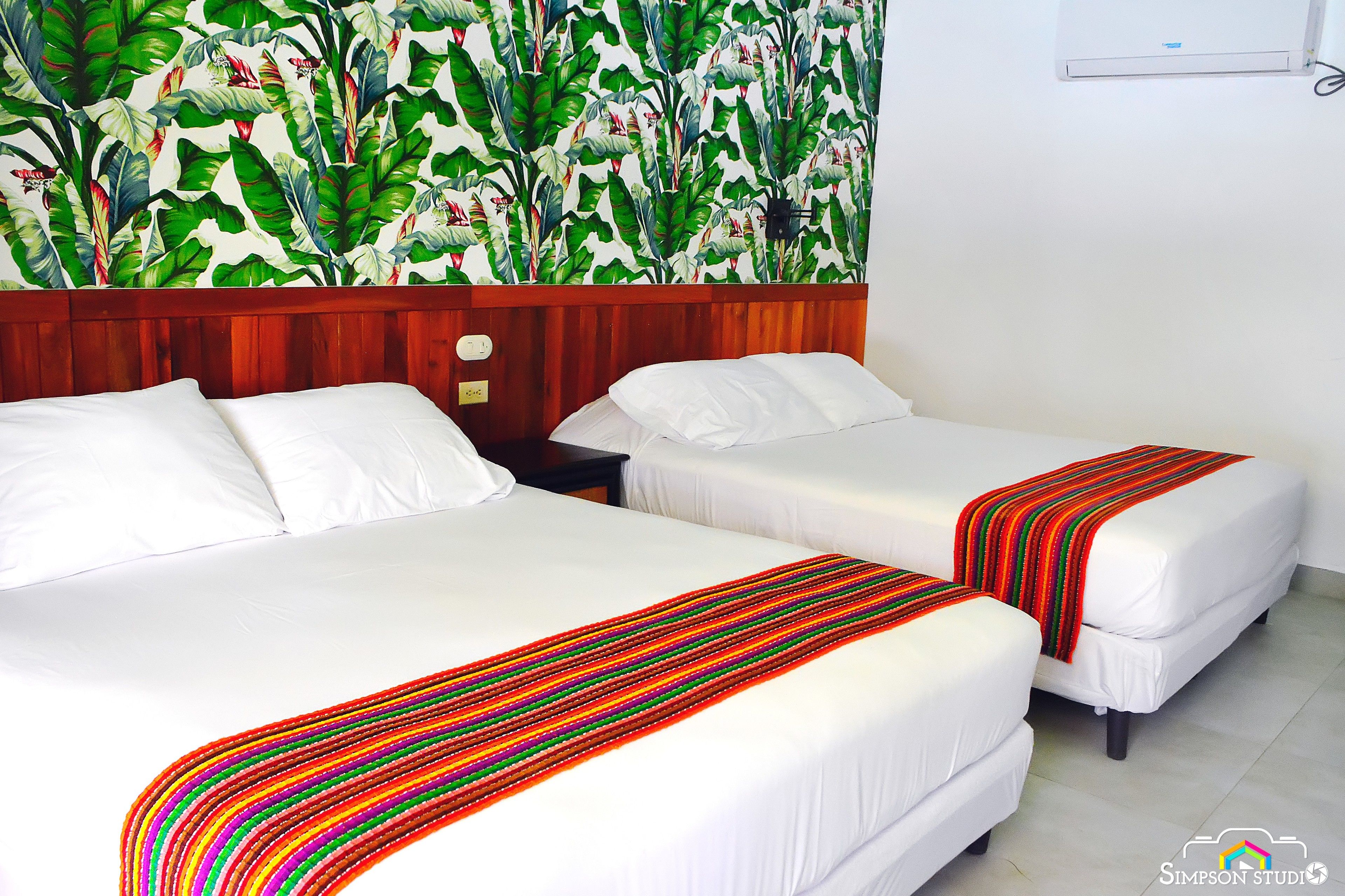 comfort quadruple room, 2 queen beds, non smoking | in-room safe, free wifi, bed sheets