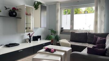 Smart-TV, DVD-Player, Bücher, Videothek