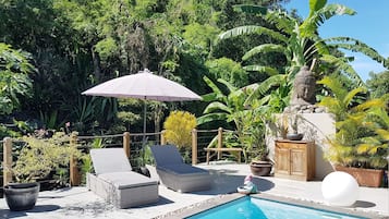 A heated pool