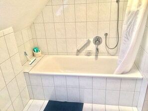 Hair dryer, towels