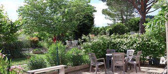 Ground floor of villa with heated pool