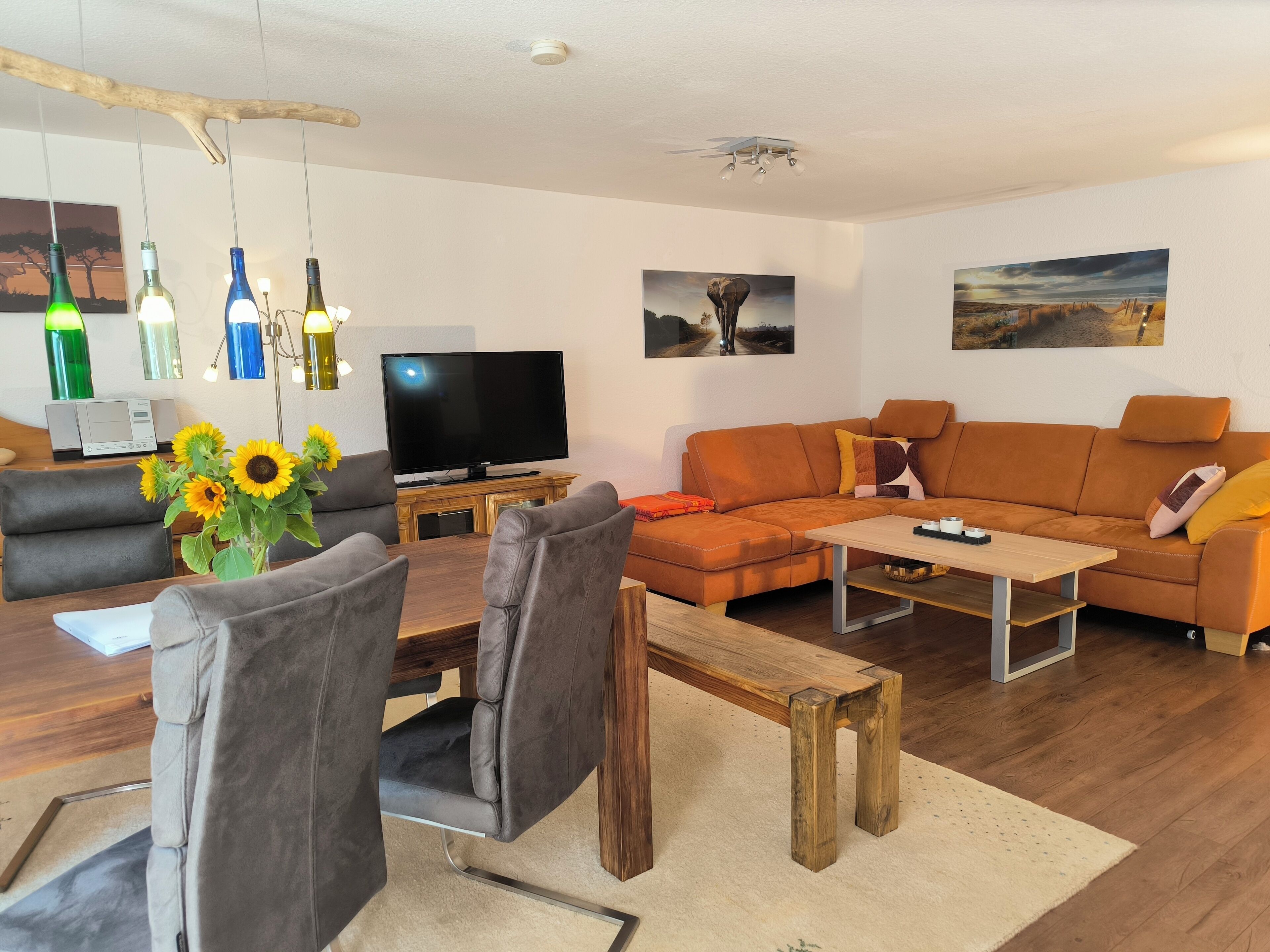 Ferienwohnung Weinheim Wohnzimmer
