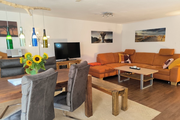 Ferienwohnung Weinheim Wohnzimmer