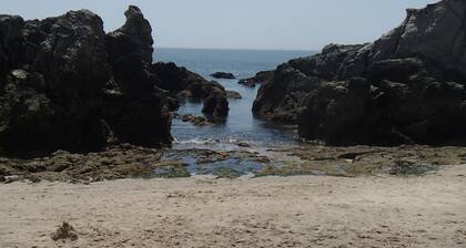 Nykyaikainen huvila Pouliguenissa, 150 m luonnonvaraisesta rannikosta