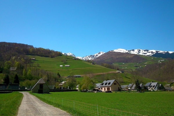 vue sur le pic derrière le gîte