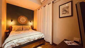 1 bedroom, in-room safe, iron/ironing board, travel cot