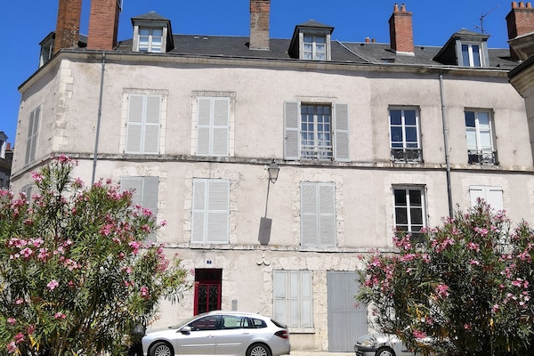 L'immeuble ou se situe l'appartement Blois et ses châteaux.