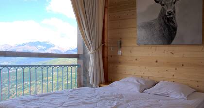 Les Arcs 1800- Duplex de standing 8 personnes- Vue panoramique-proche remontées