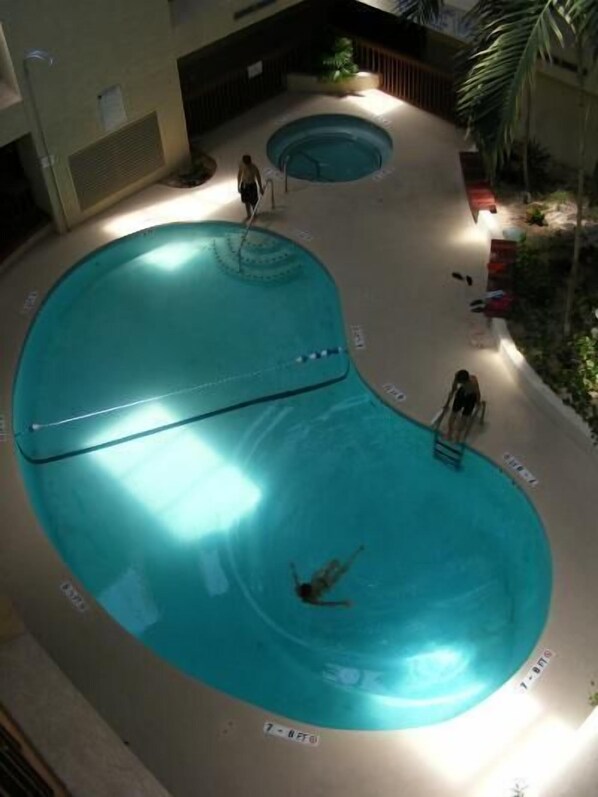 Indoor pool, outdoor pool